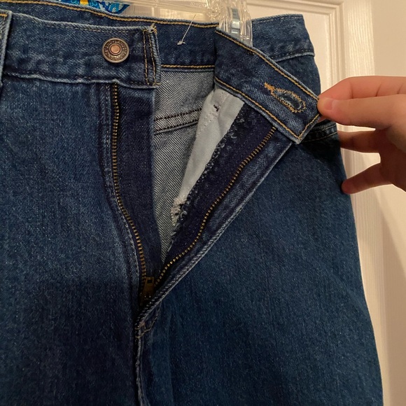 LANDS' END DARK BLUE SKINNY JEANS - Picture 3 of 6